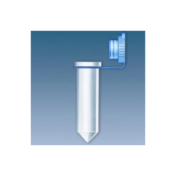 Reagiergef&uuml;r 2ml mitanh&auml;ngendem Soft-Stopfen PP blau  500 St&uuml;ck