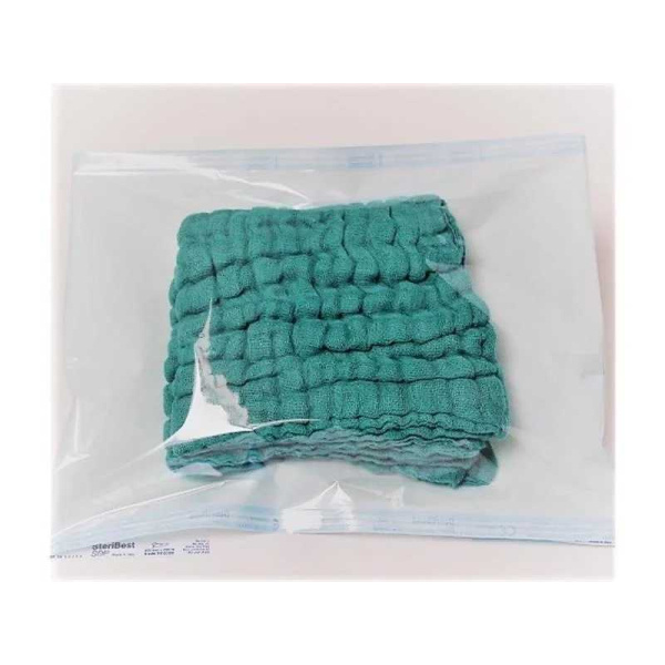 Bauchtuch steril 45 x 45cm 4-lagig grün mit Schlaufe und Röko VE = 64 Sets à 2 Bauchtücher