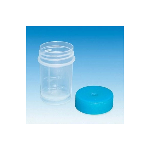 Schraubbecher 100ml PP Deckel gr&uuml;n beiliegend  500 St&uuml;ck