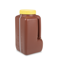 Urin-Sammelflasche 3l 30 mit Skalierung und Etikett