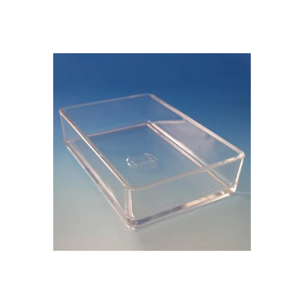 Kryobox aus PC rot mit transp Deckel 75x75x52mm  5 St&uuml;ck