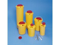 Kanülenabwurfbehälter 1,5 Liter gelb mit Deckel