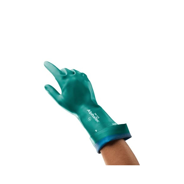 AlphaTec 58-335 Nitril 12Paar Chemikalien-Schutzhandschuhe Größe  7 Stück