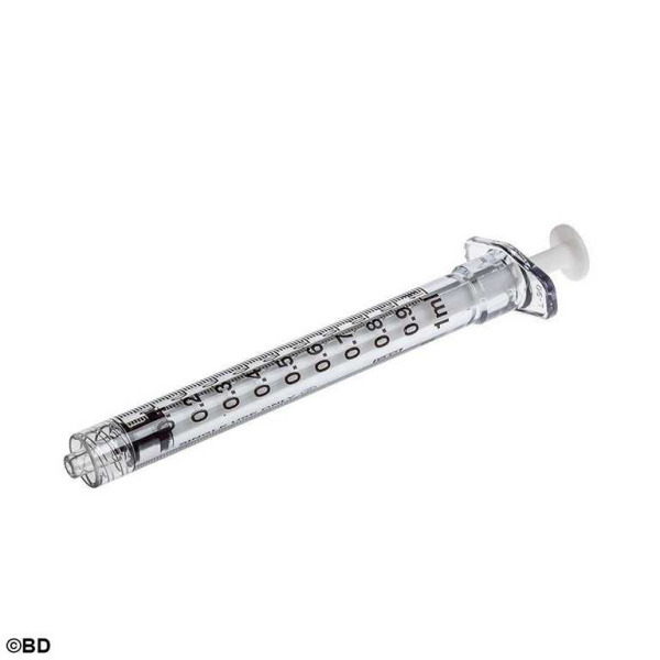BD Plastipak Einmal-Spritze 1 ml,Luer-Lock, zentrisch
