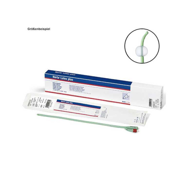Norta Latex plus Ballonkatheter, Tiemann-Spitze Ch. 14, 10 ml Ballon VE = 10 Stück