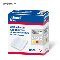 Cutimed Siltec L steril 12 latexfrei 5x6cm
