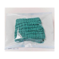 Bauchtuch steril 20 x 30cm 4-lagig grün mit Schlaufe...