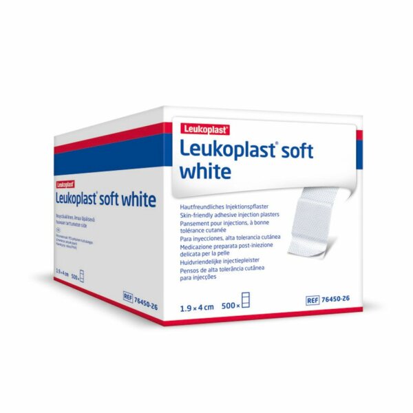 Leukoplast soft white Injektionspflaster, 1,9 x 4 cm, lose VE = 500 Stück