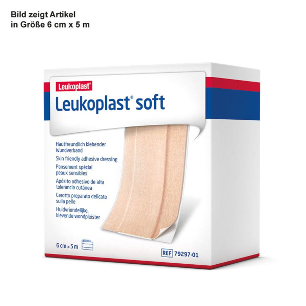 Leukoplast soft 5mx8cm Rolle