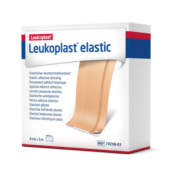 Leukoplast Elastic 5mx4cm Rolle