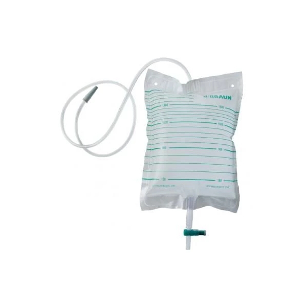 Medicare Bettbeutel 2 Liter unsteril mit R&uuml;cklaufsperre 120cm  10 St&uuml;ck