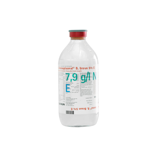 Aminoplasma B. Braun 5% E kohlenhydratfr. Glas 10x500m