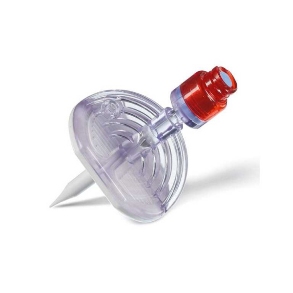 Mini-Spike 2 Chemo Entnahme- und Zuspritzspike, mit Safeflow-Ventil