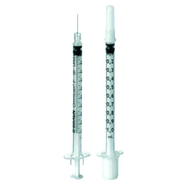 Omnican 50 Insulinspritzen 0,5 ml, U-100 100 Stück mit integrierter Kanüle 0,30 x 12 mmUK = 24 Pack