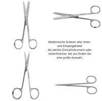 Chirurgische Schere spitz-spitz 145cm gerade steril...