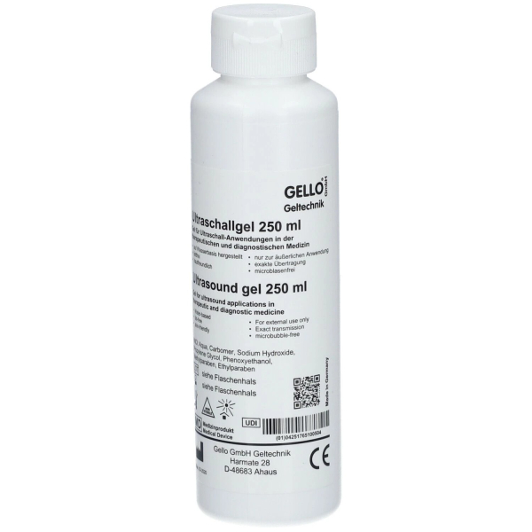 Abfüllflasche für Ultraschallgel 250ml