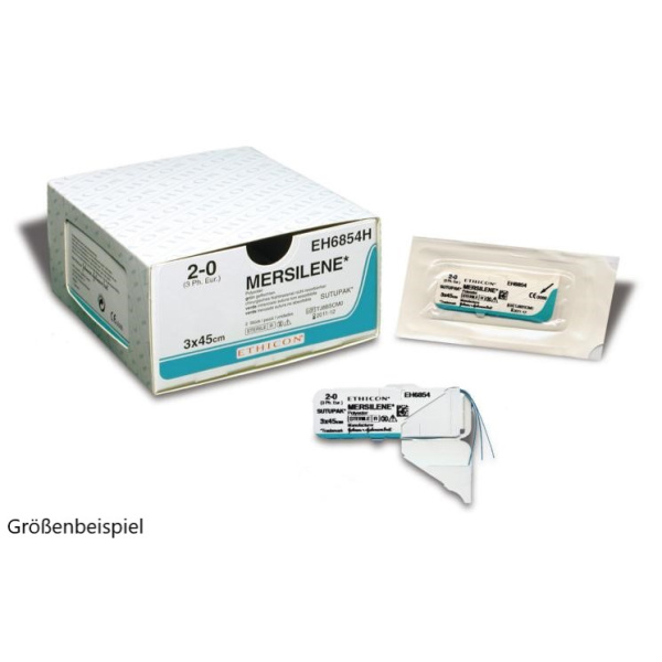 Mersilene V6 USP 3-0 Metric 2 45cm  12 Stück