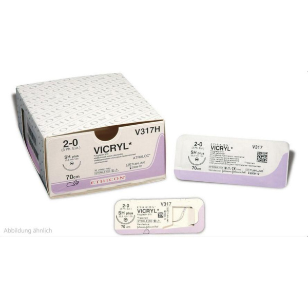 Vicryl SHplus+SHplus USP 2 Metric 3 90cm  36 Stück