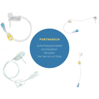EZ Huber Sicherheits-Portnadel mitY-Ansatz 20Gx25mm gelb...