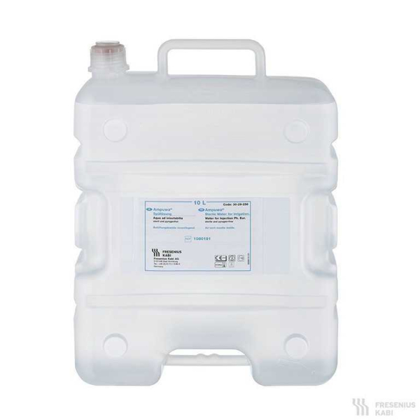 Ampuwa 10 Liter Kabi Container Flachbehälter mit Stopfenanschluss