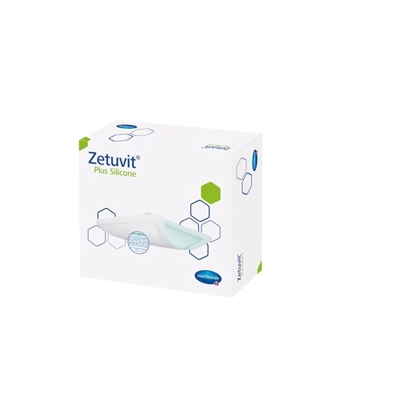 Zetuvit Plus Silicone steril 12,5x12,5cm 10 St&uuml;ck