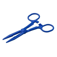 Mediset Kocher Klemme 14cm blau Kunststoff sterile  30...