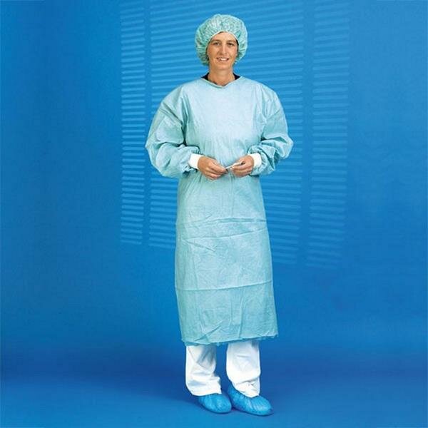 OP-Mantel comfort blau Größe: L steril