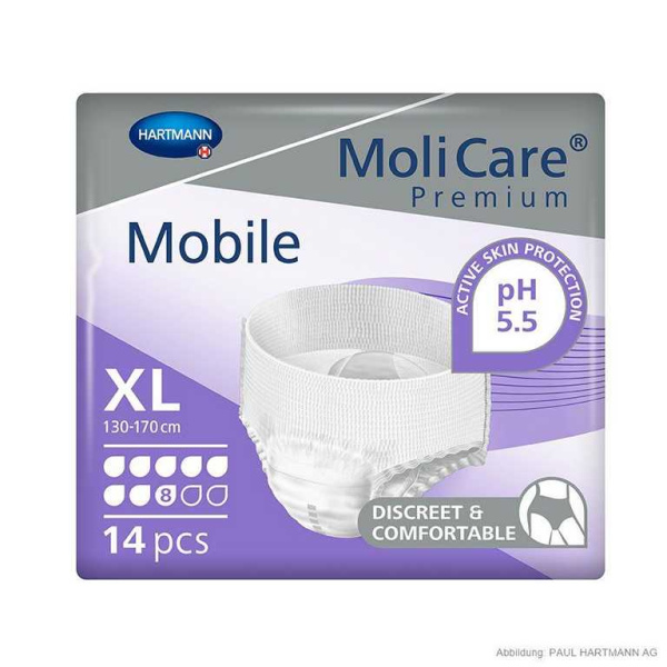 MoliCare Premium Mobile 8 Tropfen Inkontinenzslips Gr. XL 14 Stück