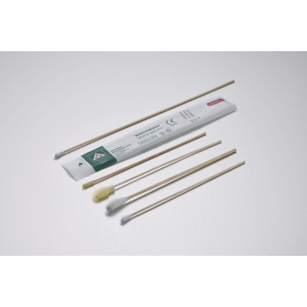 Forensetten DNA gepr&uuml;ft PCR Abstrichbesteck Holzstab  300 St&uuml;ck