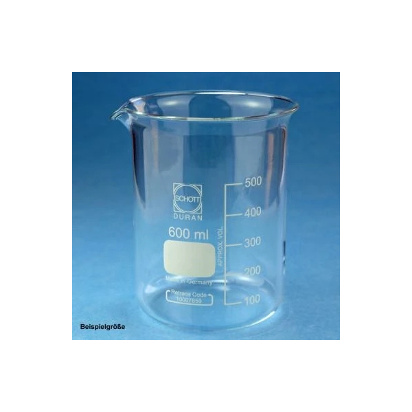 Becherglas niedere Form grad. mit Ausguss 250ml