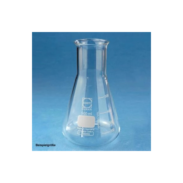Erlenmeyerkolben 500ml Weithals Borosilikatglas