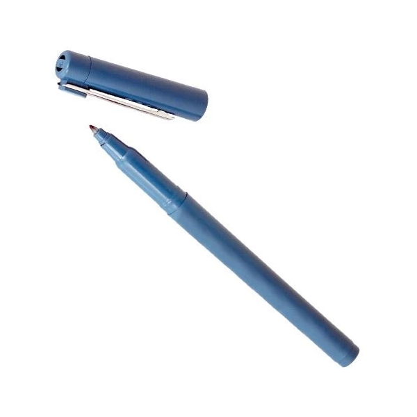 Permanent-Marker f&uuml;r Objekttr&auml;ger inklusive Radierer blau