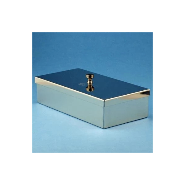 Instrumentenschale Edelstahl 30x18x5cm mit Knopfdeckel