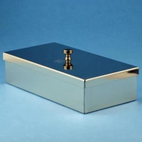 Instrumentenschale Edelstahl 30x18x5cm mit Knopfdeckel