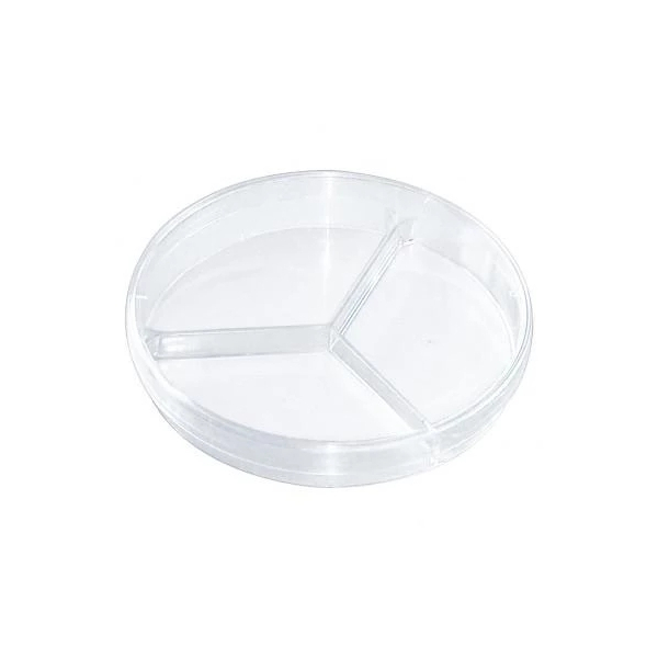 Petrischalen dreigeteilt mit Nocken 94x16mm  500 St&uuml;ck