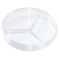 Petrischalen dreigeteilt mit Nocken 94x16mm  500 St&uuml;ck