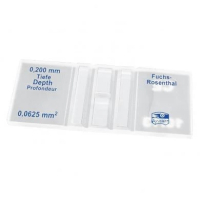 Z&auml;hlkammer n. Fuchs-Rosenthal Tiefe 0200mm mit Klemme