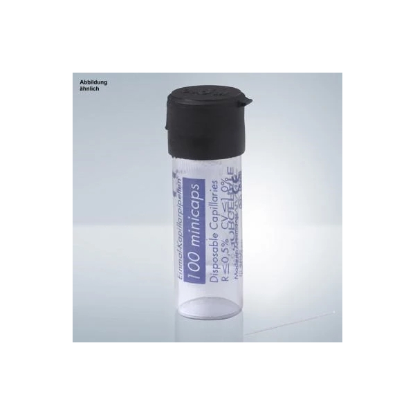 Minicaps 25&micro;l 10x100 Na-hePaar end-to-end