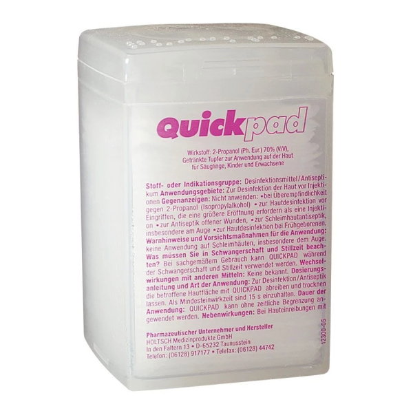 Quickpad 2-ProPaar 70 10x150 ster. Alkoholtupfer