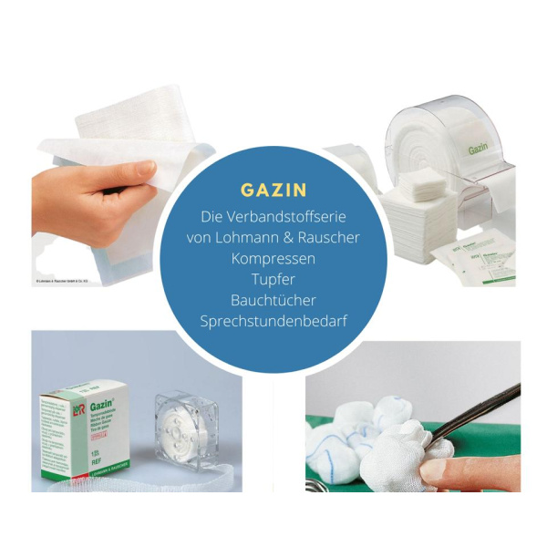 Gazin-Verbandmull 80cmx10cm Nachfüllpackung 10m