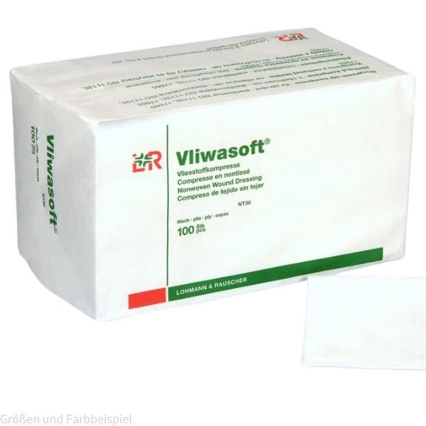 Vliwasoft Stoma unsteril 4-lagig 10x10cm 100 Stück