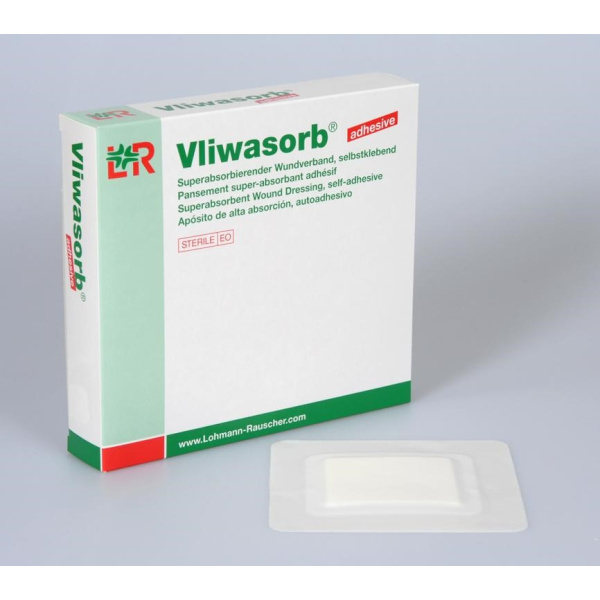 Vliwasorb adhesive Wundverband steril 12x12cm 10 Stück