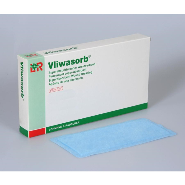 Vliwasorb Pro steril 10 10x10cm Wundkissen 6x6cm