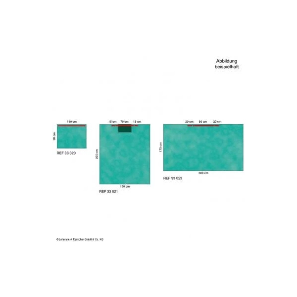 Raucodrape PRO OP-Lochtuch 18 150x200cm steril sk. 2-lagig