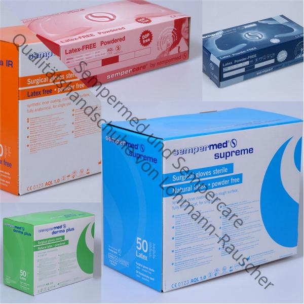 Sempermed Senso steril puderfrei  50 Paar Latex OP-H. Größe  5,5 Stück