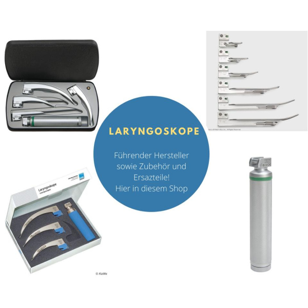 F.ohne Laryngoskop Griff 25V Xenon Batterie medium