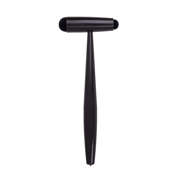 Reflexhammer nach Troemner, groß, 23 cm,Aluminium und Messing, schwarz