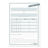 Block MN 224 37x100mm 50 Blatt  10 St&uuml;ck