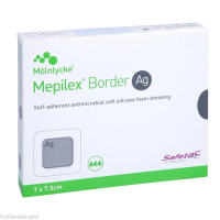 Mepilex Border AG steril 10x12,5cm 5 Stück