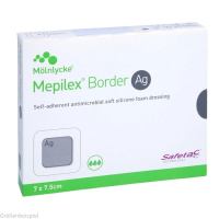 Mepilex Border AG steril 10x25cm 5 Stück